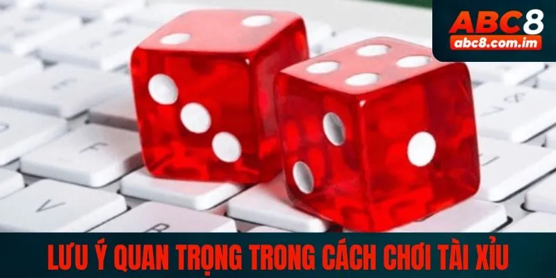 Lưu ý quan trọng cần để tâm trong cách chơi tài xỉu